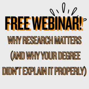 free webinar why research actually matters